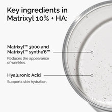 Ingredients of Matrixyl 10% + HA