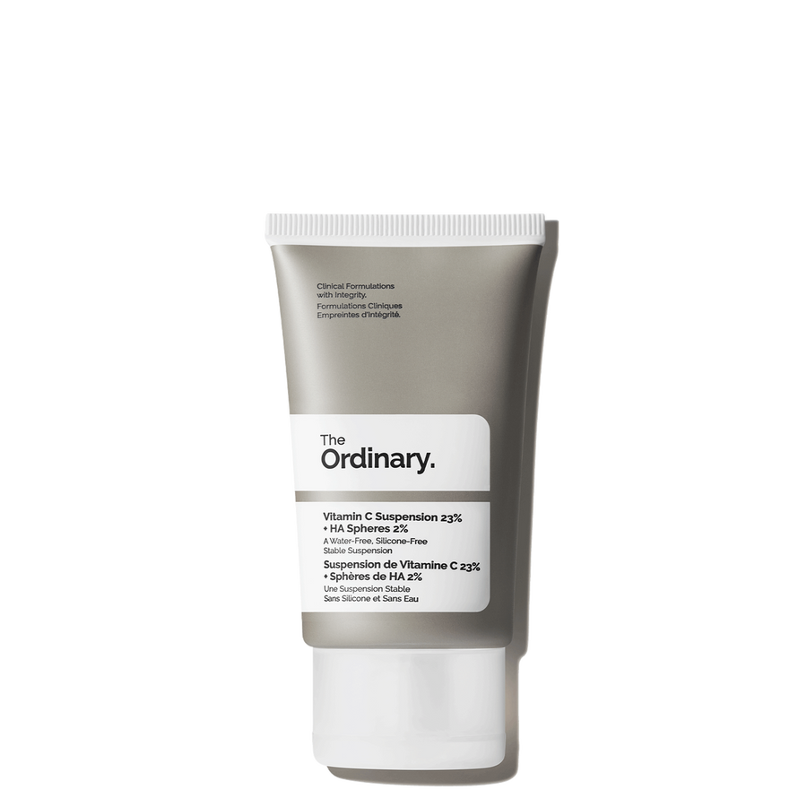 The Ordinary Vitamin C 23% Suspension + HA Spheres 2% pure L-Ascorbic Acid cream for brightening, uneven skin tone, and anti-aging